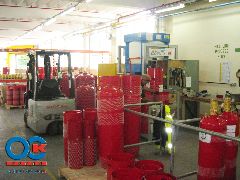Preparation of the modules for filling