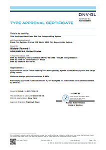 Type approval certificate