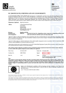 EC (Module D) Certificate of Conformity